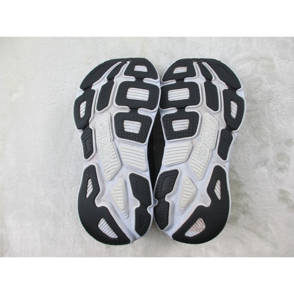 HOKA One One Bondi 7 Women's Running Shoes Size 9D Wide Sneakers Black White - Picture 8 of 16